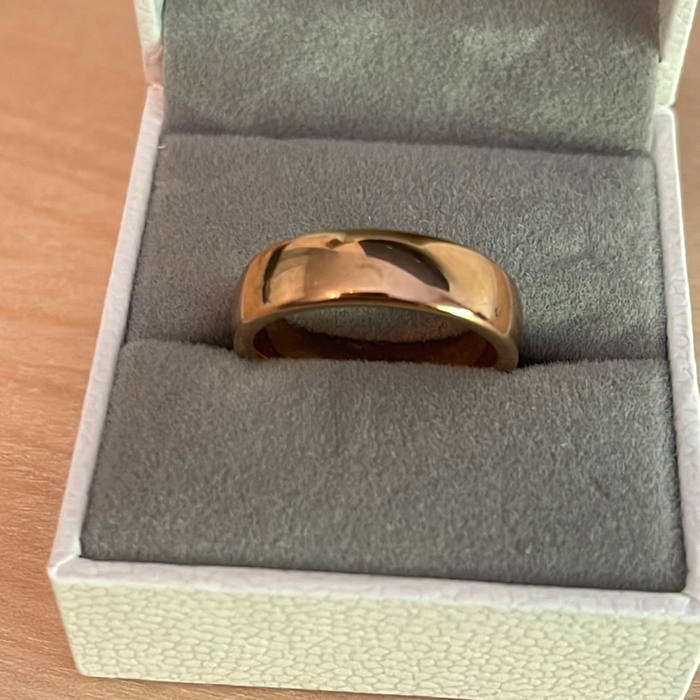 Rose Gold Heavy Tungsten Ring